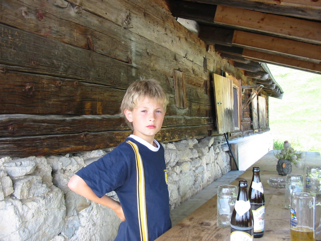 Clemens Teicke im August 2007 auf der Blaubergalm. 