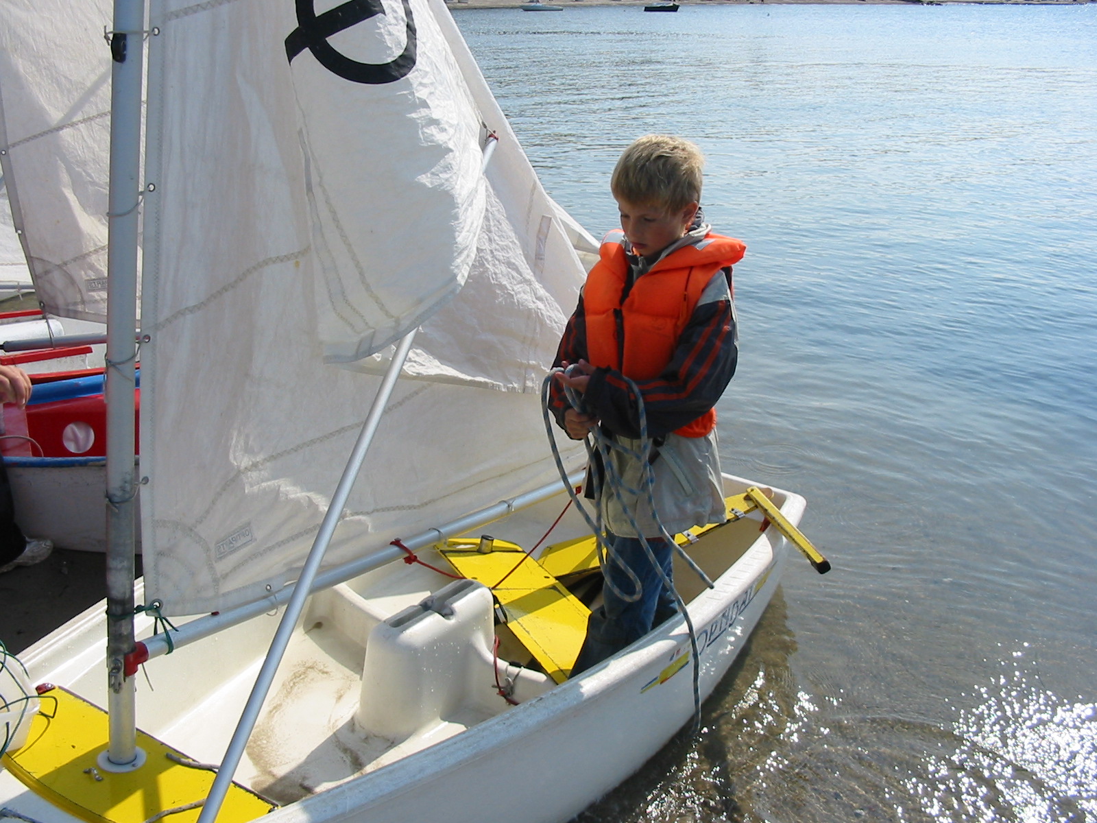 Beim Opti-Segeln in Niendorf/Ostsee