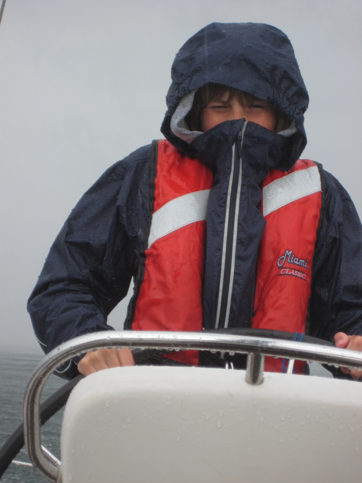 Als Steuermann auf der SY Lüderitz bei Mistwetter (August 2011)